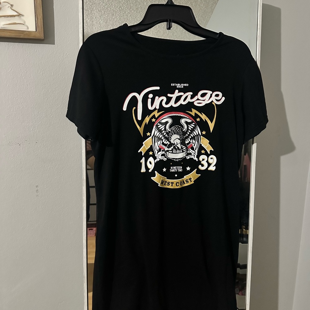 Vintage Black Graphic T-Shirt